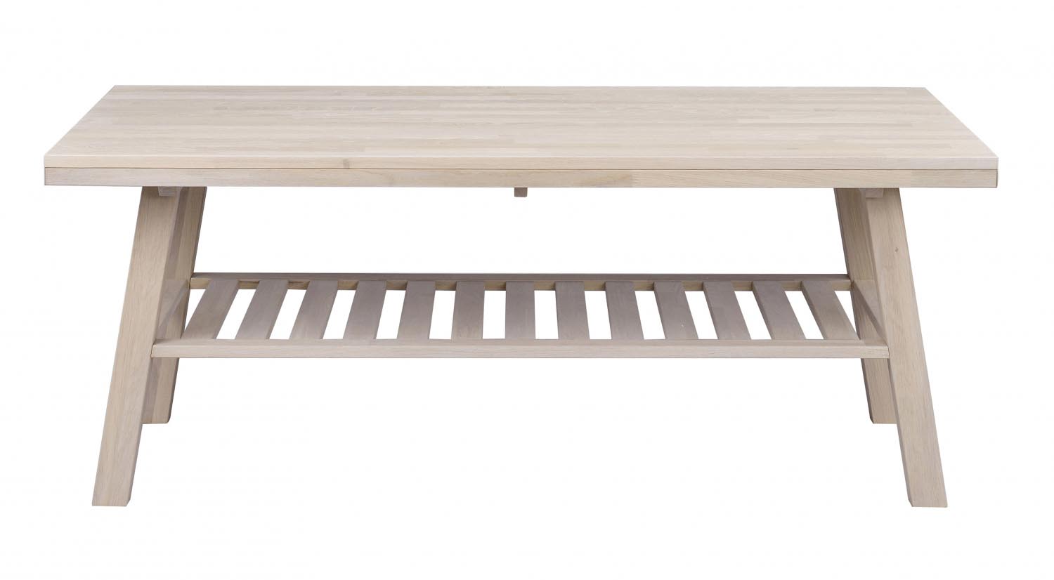 Rowico Brooklyn Sofabord Hvidpigmeneteret Eg Hylde 130x75