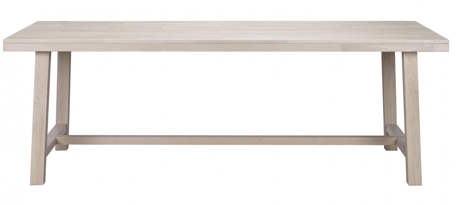 Rowico Brooklyn Spisebord Hvidpigmenteret Eg Udtræk 220x95