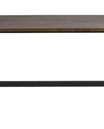Rowico Carradale Spisebord     Udtræk Brun Eg Og Sort Metal  170x100