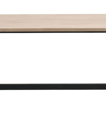 Rowico Carradale Spisebord     Udtræk Hvidvasket Eg Og Sort Metal  170x100