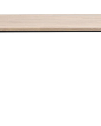 Rowico Carradale Spisebord     Udtræk Hvidvasket Eg Og Sort Metal  170x100