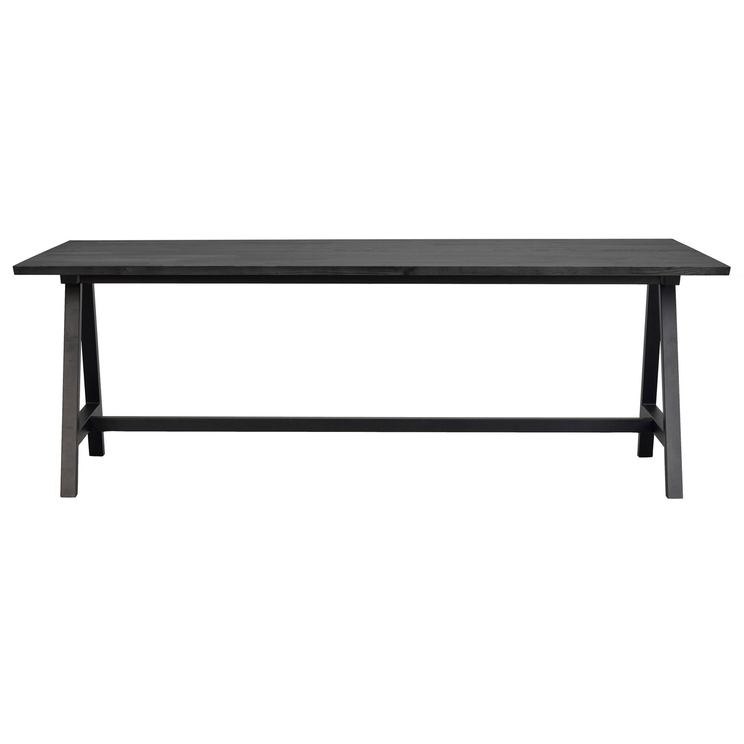 Rowico Carradale Spisebord Udtræk Sort Ask Og Sort Metal 220x100
