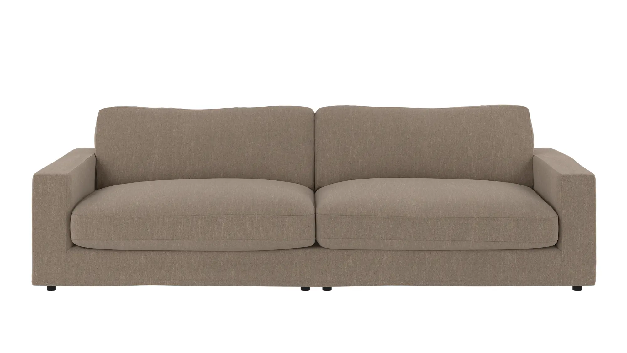 Rowico Langdon   Pers  Sofa Nougat Stof Og Sort Bøgetræ