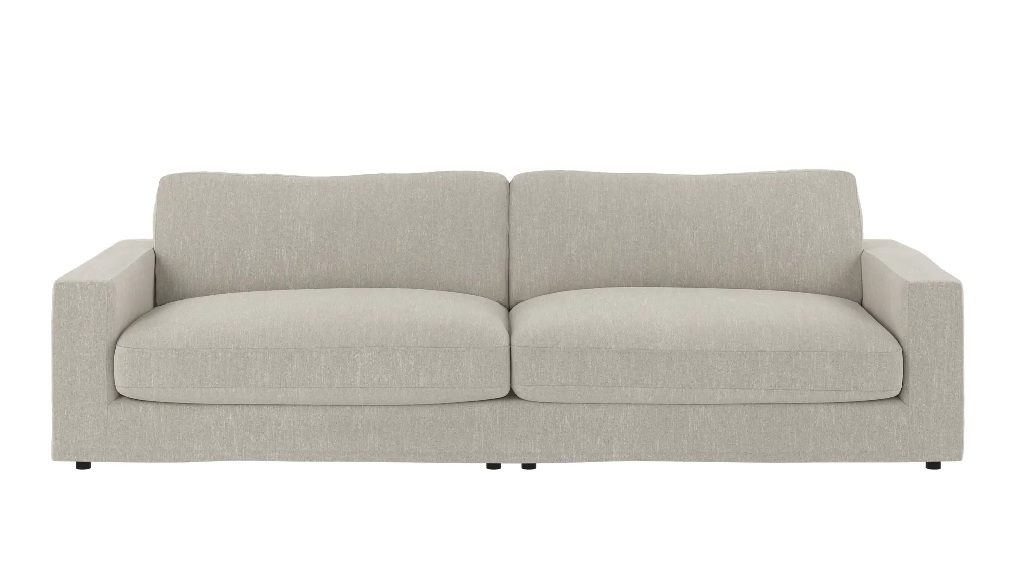 Rowico Langdon   Pers  Sofa Sand Stof Og Sort Bøgetræ