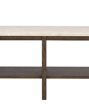 Rowico Orwel Konsolbord     Hylde Beige Travertin Og Brun Eg  140x40