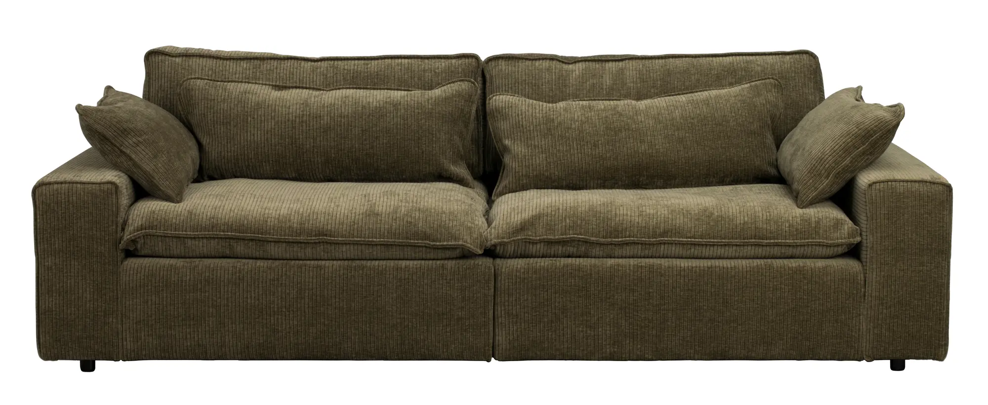 Rowico Rawlins   Pers  Sofa Grøn Polyester Stof Og Sort Plastik