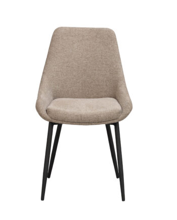 Rowico Sierra Spisebordsstol Beige Polyester Og Sort Metal