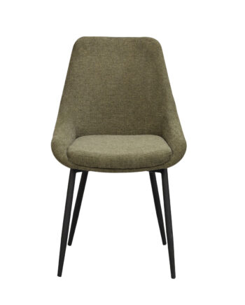 Rowico Sierra Spisebordsstol Grøn Polyester Og Sort Metal