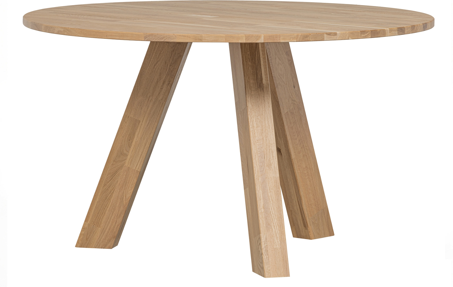 Rundt Spisebord Woood Rhonda   Fsc-certificeret Eg  Natur ø129   H75 Cm