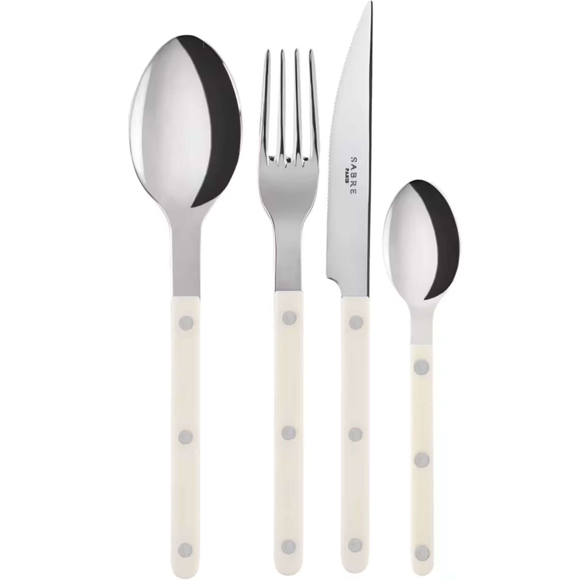 Sabre Paris Bistrot Solid Bestik-sæt 16 Dele  Ivory