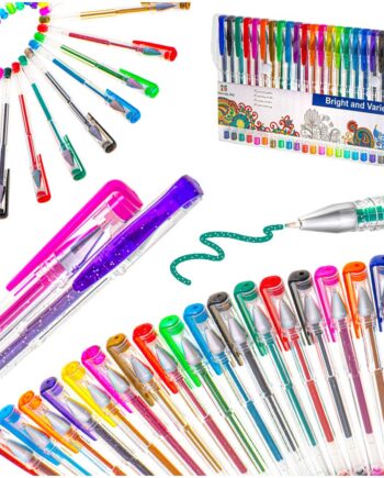 Sæt Med 25 Farvede Glitter Gelpenne