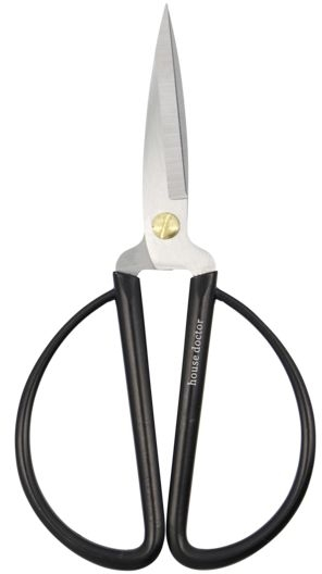 Saks House Doctor Shears 15 Cm Sort Sølv Rustfrit Stål Ergonomiske Håndtag