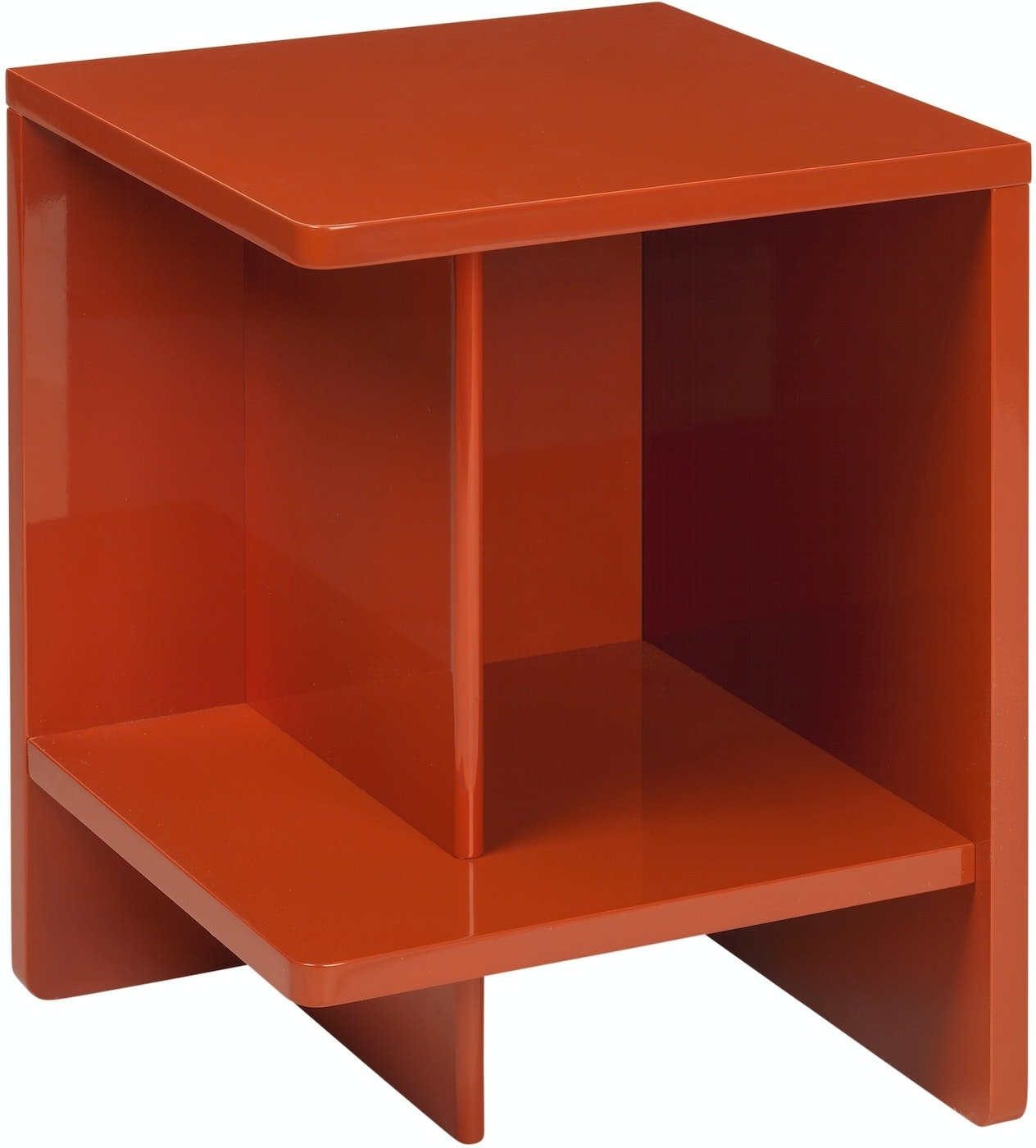 Sengebord Broste Copenhagen Tenna Natbord Orange Mdf H52xb38xl38 Cm
