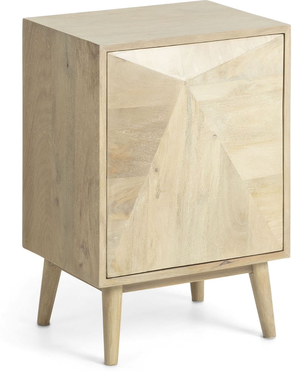 Sengebord Natbord Kave Home Sarah Massivt Mangotræ H60xb34xl42 Cm