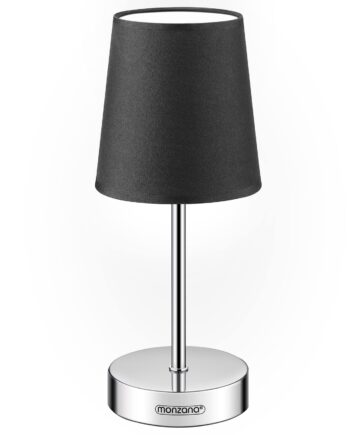 Sengelampe Stofskærm 32 Cm  Antracit