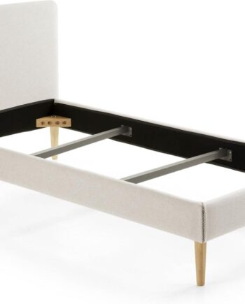 Sengeramme Til Enkeltseng Kave Home Dyla Beige 90   190 Cm