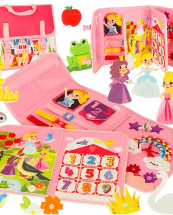 Sensorisk Sensorisk Montessori Manipulerende Bræt Rygsæketui Pink