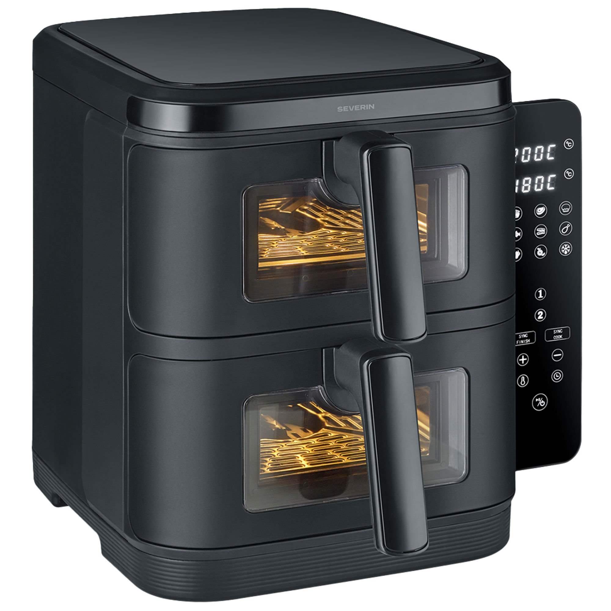 Severin Fr 2468  -fry Duo Stack Airfryer