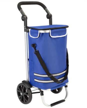 Shopping Trolley 2in1  56l  50kg  Foldbar  Blå