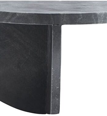 Sidebord House Doctor Mega   Marmor Og Messing  Mørkegrå  H18   B36   D18 Cm