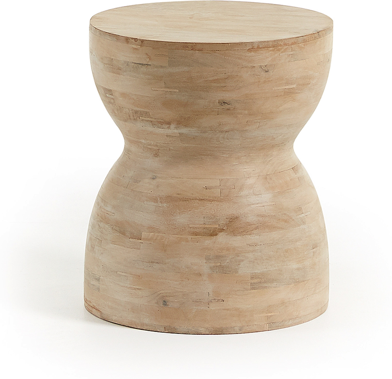 Sidebord Kave Home Mazy Småbord   Massivt Mangotræ Natur 40x40x45 Cm Nordisk Moderne Design