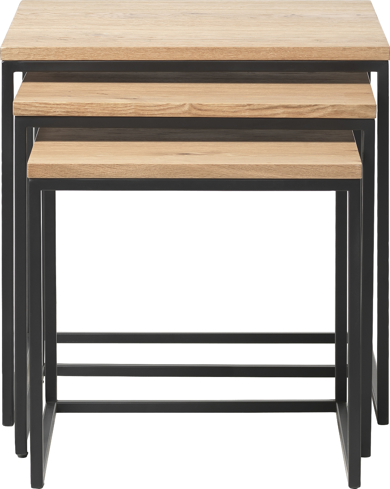 Sideborde Nordique Design Rivoli  Multifunktionelle Indskudsborde   Egetræ Og Metal  50   50 Cm