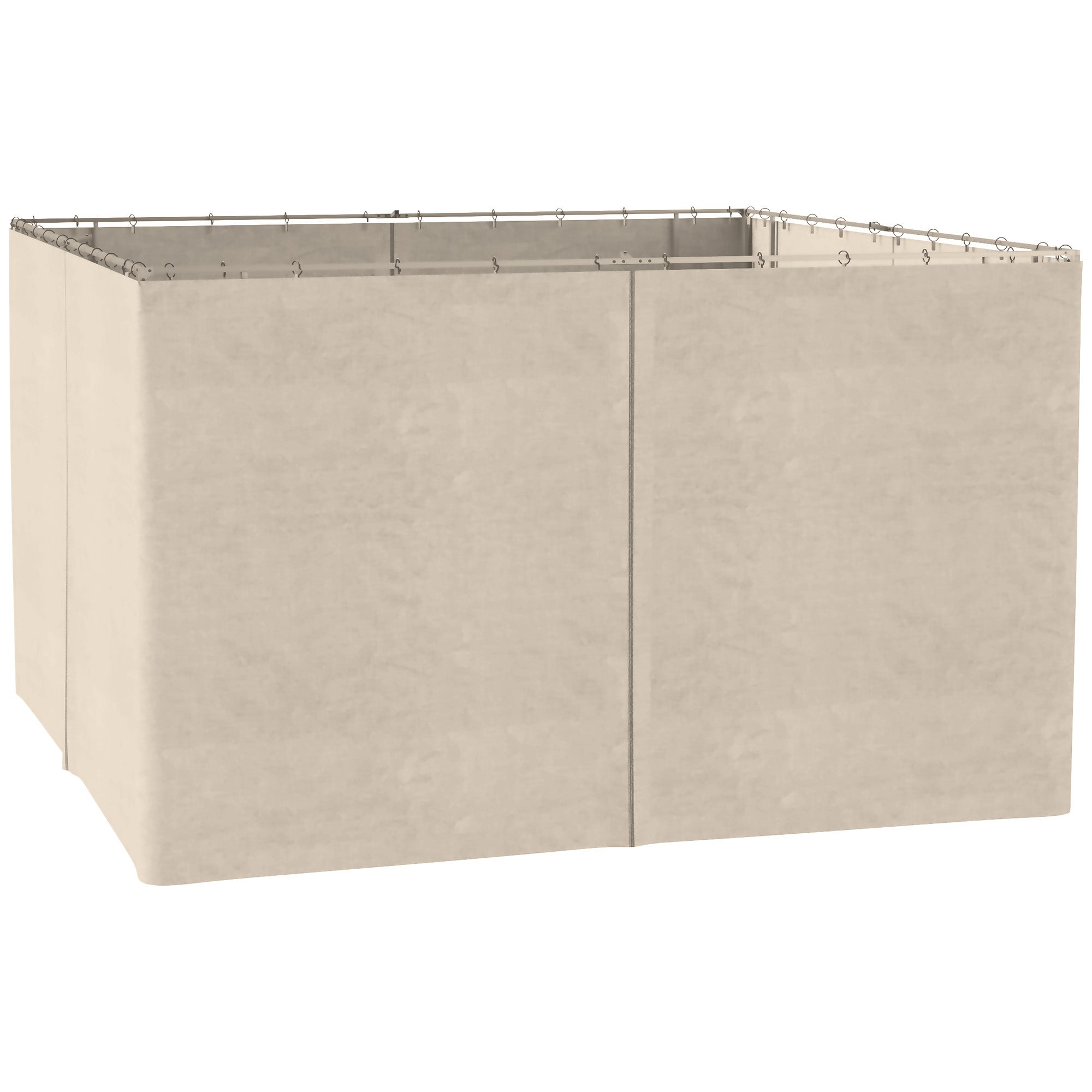 Sidepanelsæt Med Til 3x4m Pavillon Sidepaneler Med Kroge 352 205 Cm Vandtæt Stabil Vinterbestandig Sidepanel Sidepaneler Til Partytelt Havepavillon Beige