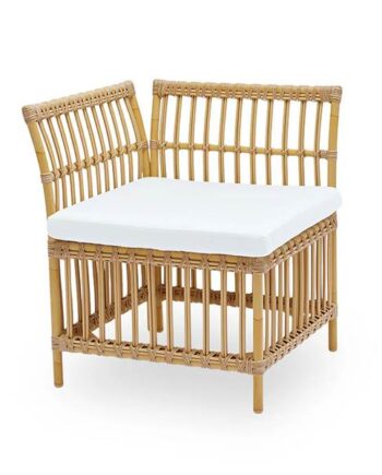 Sika Design Meghan Exterior Spisebordsbænk Hjørne Modul Michelangelo White Uden Hynde