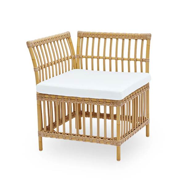 Sika Design Meghan Exterior Spisebordsbænk Hjørne Modul Michelangelo White Uden Hynde