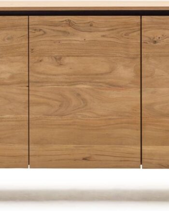 Skænk Konsolbord Kave Home Uxue 150x40x88 Cm Massiv Akacietræ Natur Sort