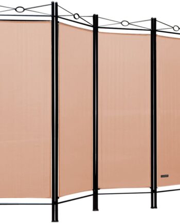 Skillevæg Lucca 180x163cm Fleksibel Bund Uigennemsigtig 30â   Vaskbar Stabil Indendørs Stue Skærm Rumskillevæg  Farve:rosa