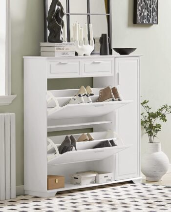 Skoskab   Skandinavisk Design  120   26   111 Cm  Hvid
