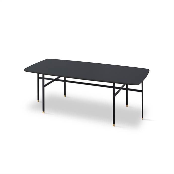 Skovby Sm244   Sm263s Sofabord 130   65 Cm Bordplade: Sort Nano-laminat  : Erling Christensen Møbler