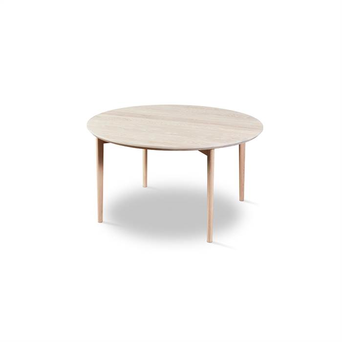 Skovby Sm243   Sm265 Sofabord   99 Cm Bordplade: Massiv Hvidolieret Eg  : Erling Christensen Møbler