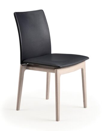 Skovby Sm63 Spisebordsstol Eg Hvidolie Cognac Cc Læder