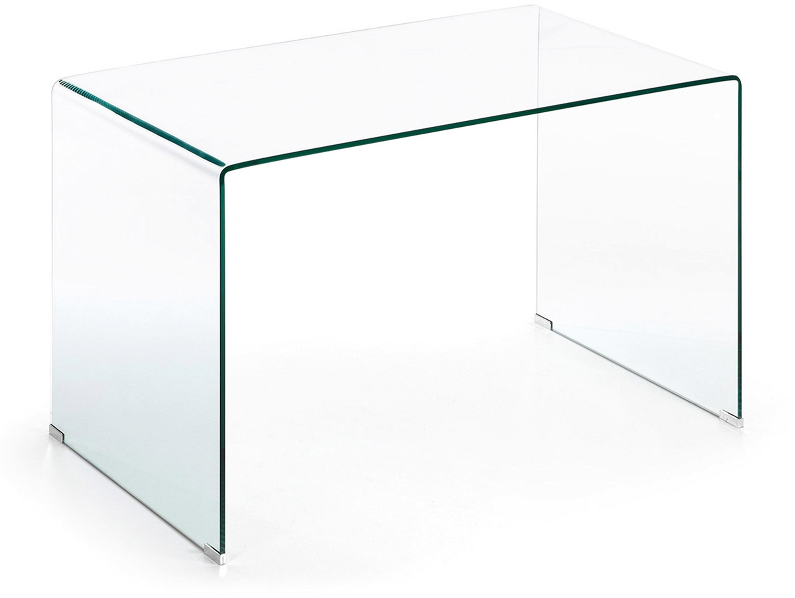 Skrivebord Kave Home Burano   Hærdet Glas 125x70x76 Cm Moderne Minimalistisk Arbejdsbord