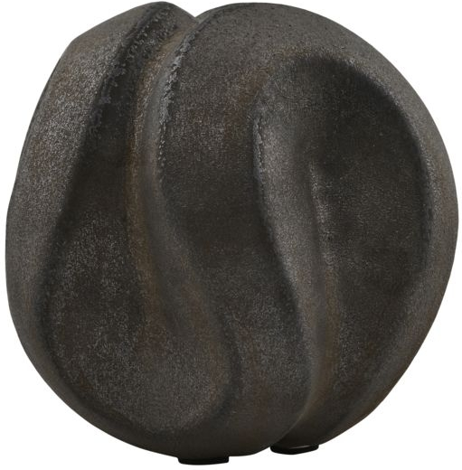Skulptur House Doctor Sling Keramik Og Glasur Sort Bejdse H13 B14 L14 Cm