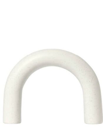 Skulptur Kristina Dam Cupola Off-white Stentøj Minimalistisk Dekoration H33     B24   D5   Cm