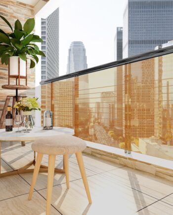 Skyggenet  Balkonoverdækning   2x10m  Beige