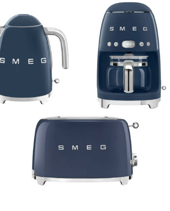 Smeg Kaffemaskine  Brødrister   Elkedel  Navy Blue