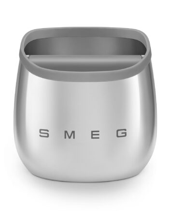 Smeg Knock Box Kaffegrumsbeholder  Rustfrit Stål