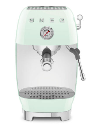 Smeg Manuel Espressomaskine Med Cold Brew  Pastelgrøn