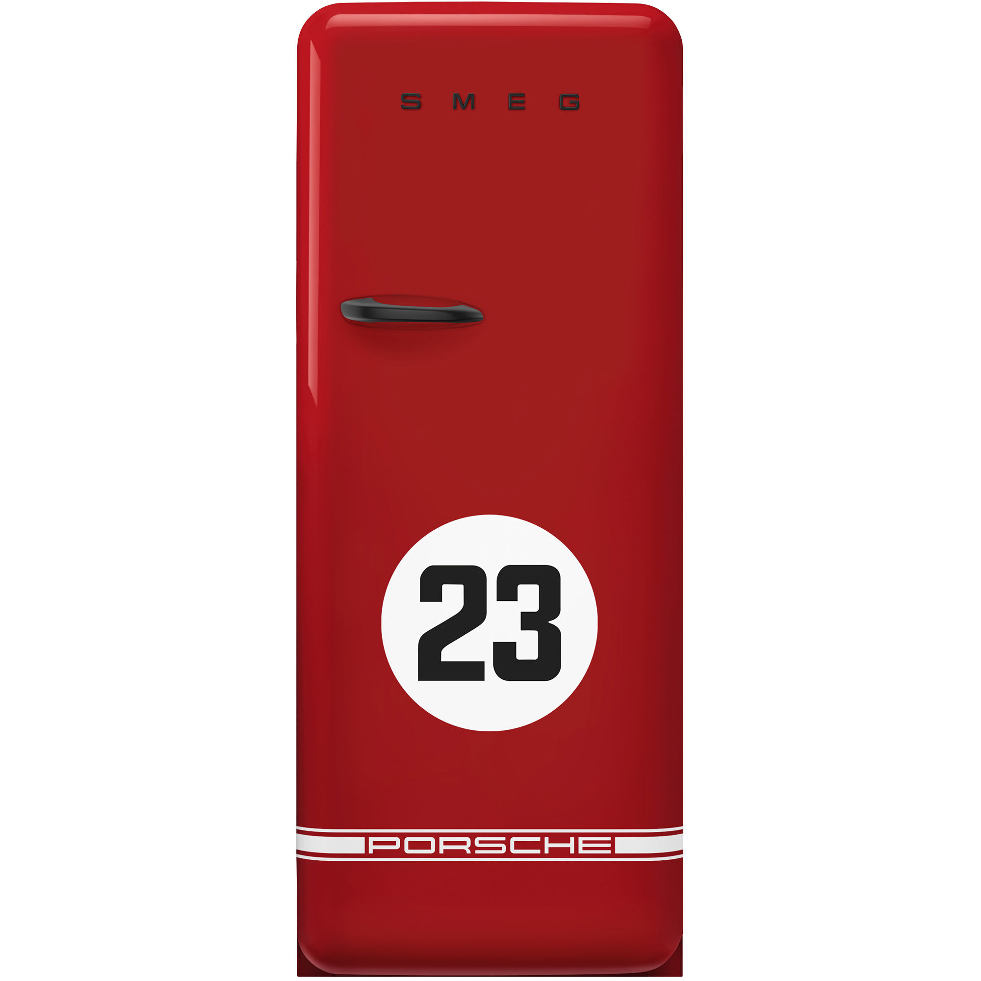 Smeg Porsche Limited Edition Køleskab Med Fryser Fab28rdp9176  Salzburg Red