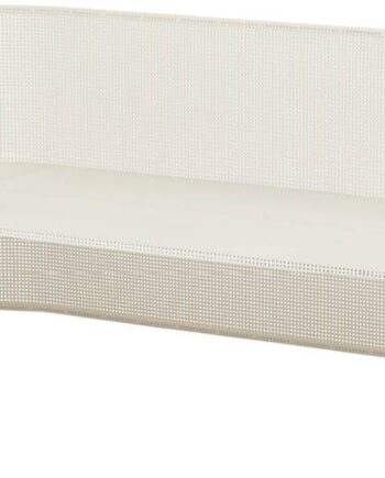 Sofabænk Kristina Dam Bauhaus Rustfrit Stål Hvid L170   B64   H67 Cm