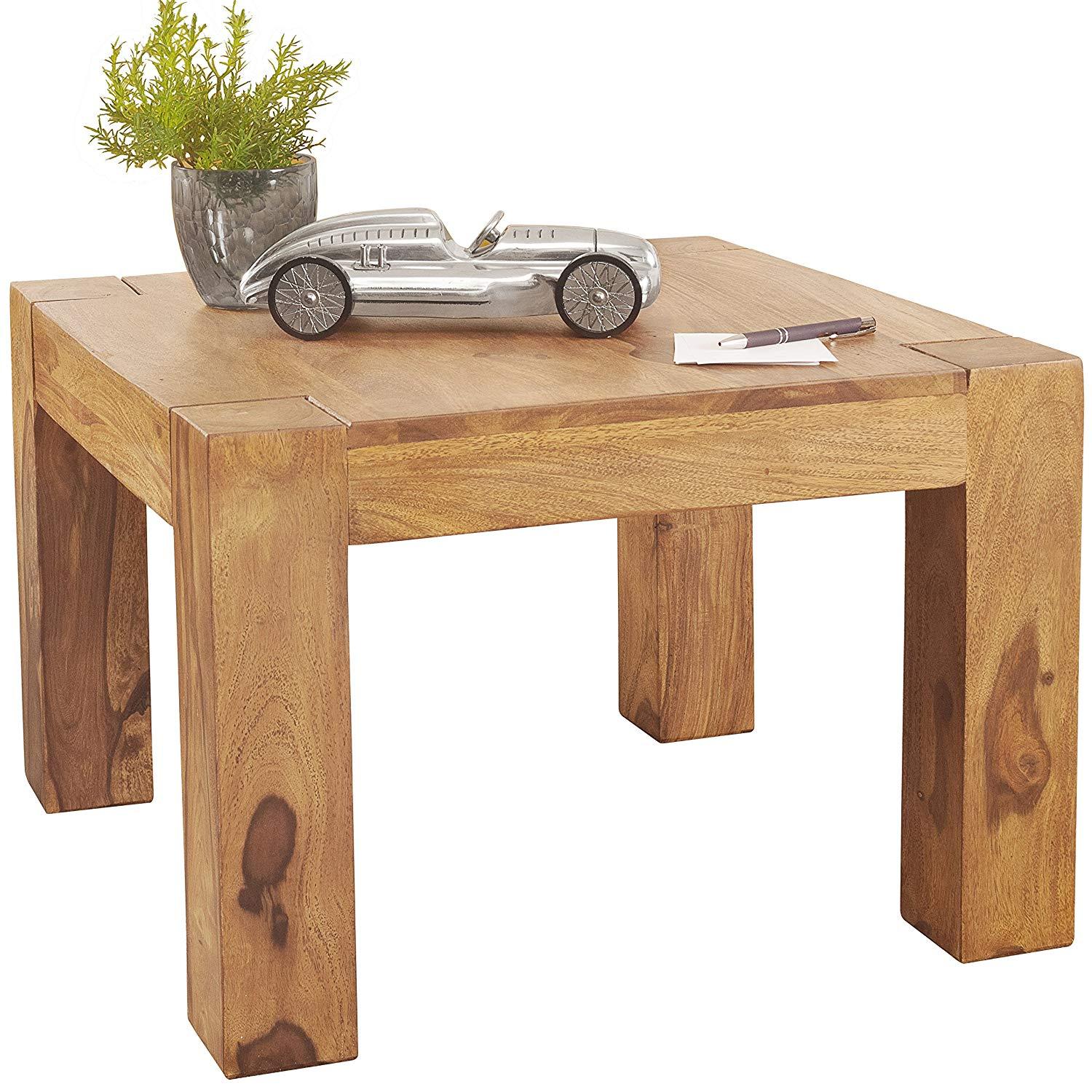Sofabord Acacietræ Massivt Bord 60 60 Cm