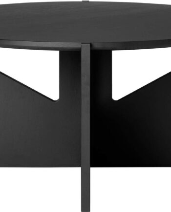 Sofabord Kristina Dam Simple Sort Eg ø78   H36 Cm