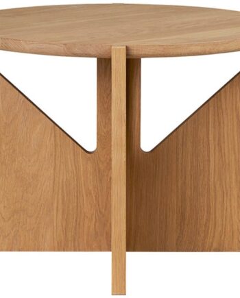 Sofabord Kristina Dam Simple ø52   H36 Cm Mørk Natur Olieret Eg Kaffebord Til Stuen