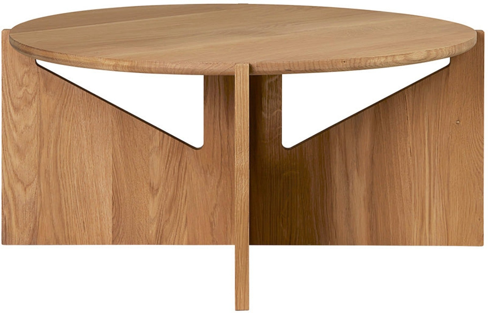 Sofabord Loungebord Kristina Dam Simple   ø78   H36 Cm Mørk Natur Eg