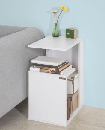Sofabord   Sidebord   Moderne Stil  : B30   D40   H60 Cm  Hvid