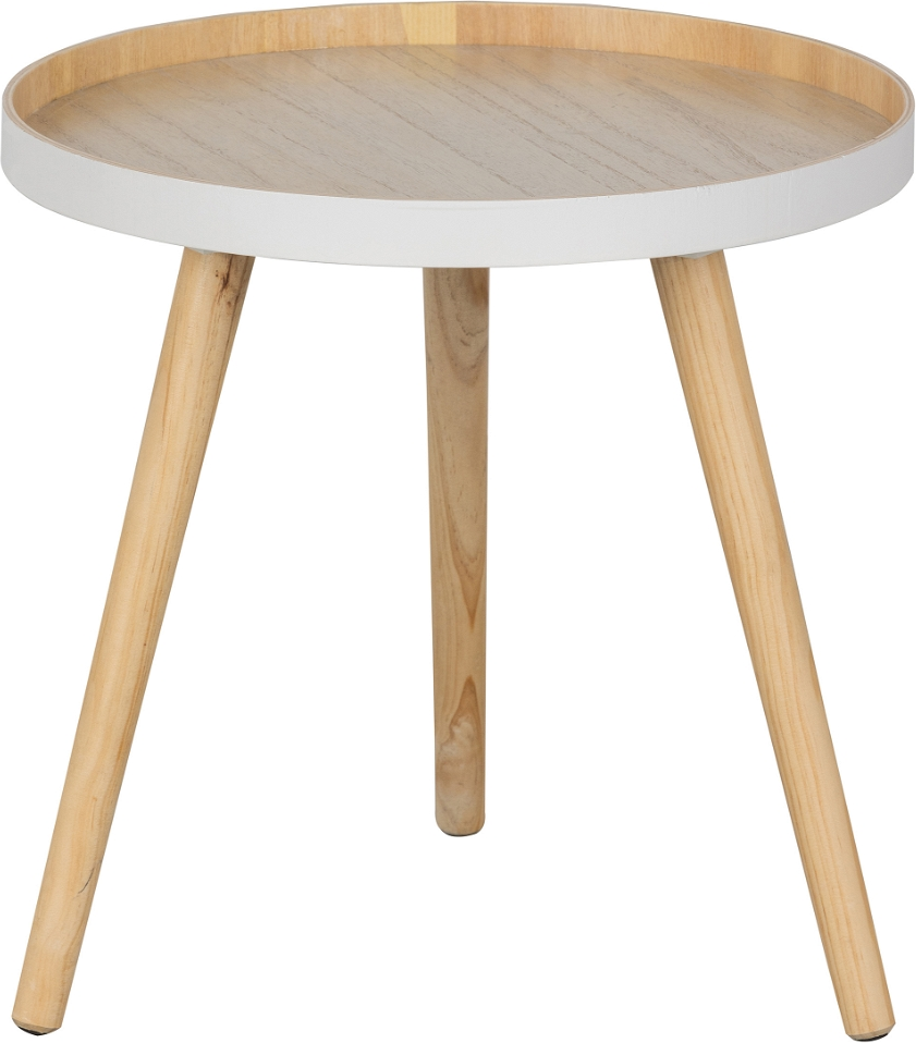 Sofabord Woood Sasha Kvadratisk 41x41x41 Cm Natur Mdf Asketræ
